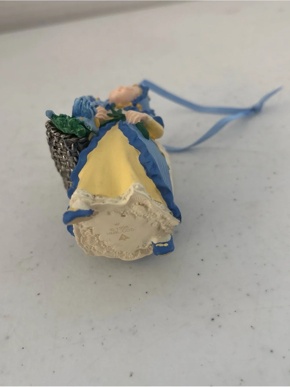 Hallmark Iris Angel Ornament - Blue and Yellow